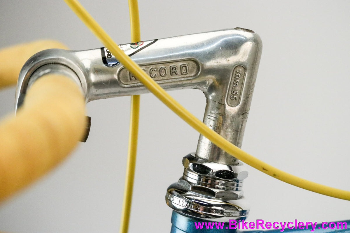Late 1970's De Rosa Professional: 52cm - Unrestored & 99% Original - Nuovo Record - Fiamme - Unicanitor #2 - Blue/Yellow