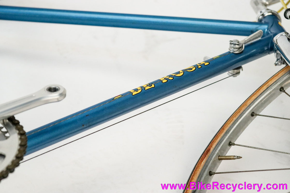 Late 1970's De Rosa Professional: 52cm - Unrestored & 99% Original - Nuovo Record - Fiamme - Unicanitor #2 - Blue/Yellow
