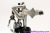 Early Campagnolo Record Front Derailleur: 1st Year! 1052/1 - Flat Head Pivots - No Slot Cable Stop Chrome Bronze Steel Arm (NEAR MINT++)