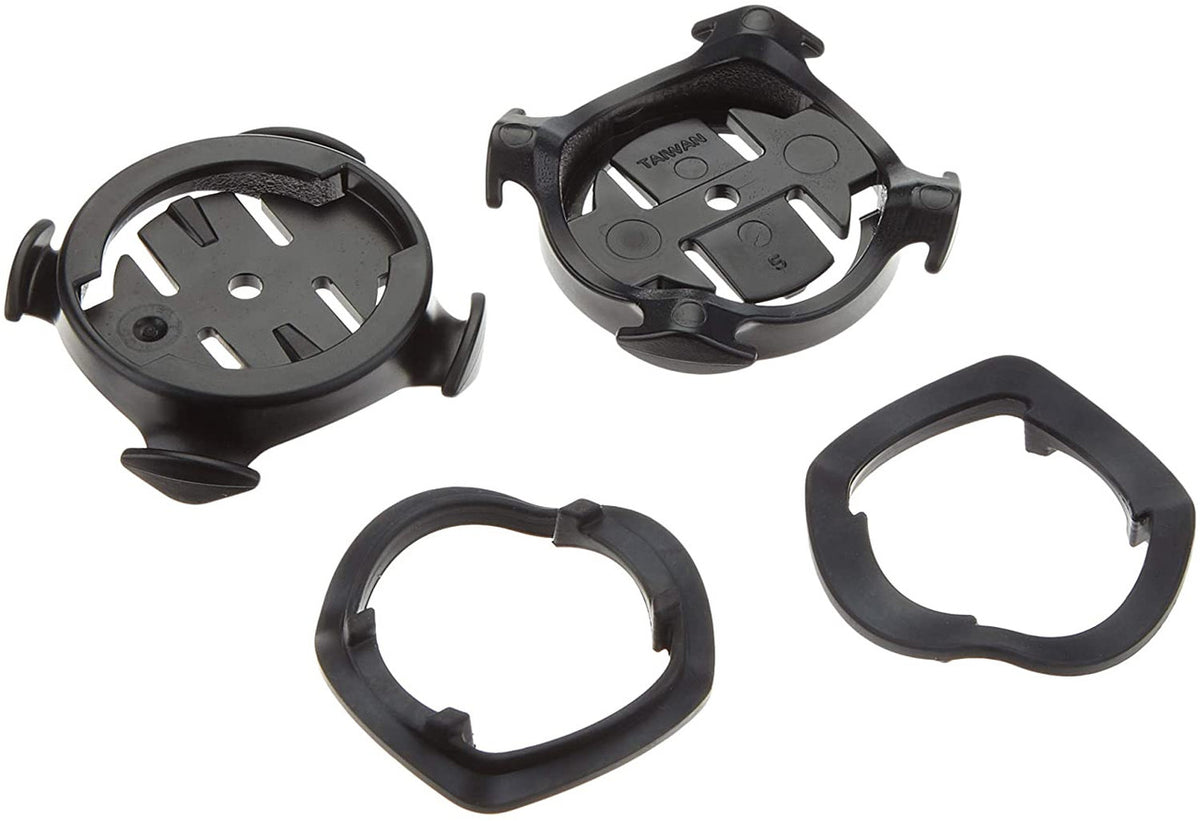 Garmin Quarter Turn Bike Mounts: Two Pack - For Edge & Varia Devices - Handlebar / Stem / Seatpost - Rubber Bands & Shims