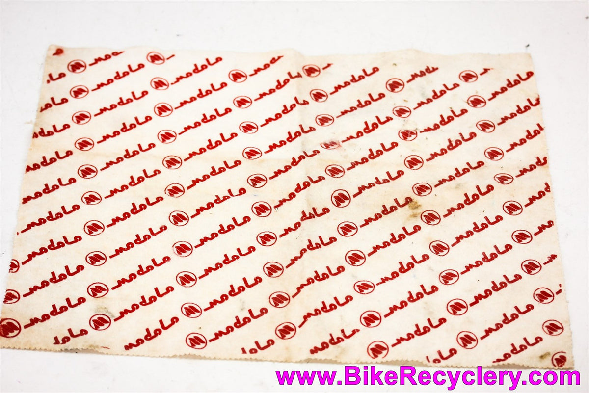 Modolo Logo Shop Rag: Vintage 1980's Mechanic L'Eroica Merchandise! White/Red - 17" x 14"