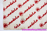 Modolo Logo Shop Rag: Vintage 1980's Mechanic L'Eroica Merchandise! White/Red - 17" x 14"