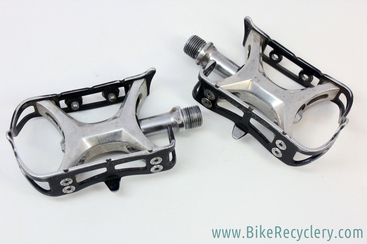 Suntour Superbe Pedals: 1980's - Black Cages