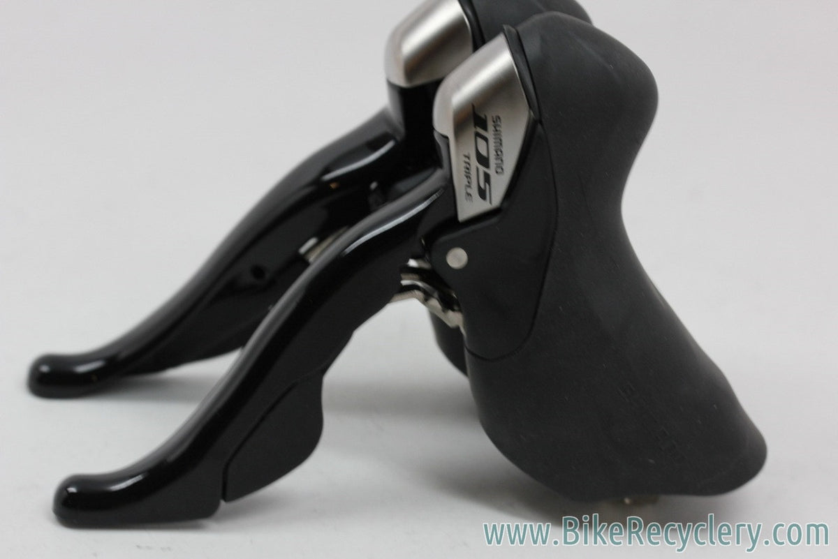 Shimano 105 ST-5703/5700 10-Speed STI Shifters: Triple or Double (New Take-Off)