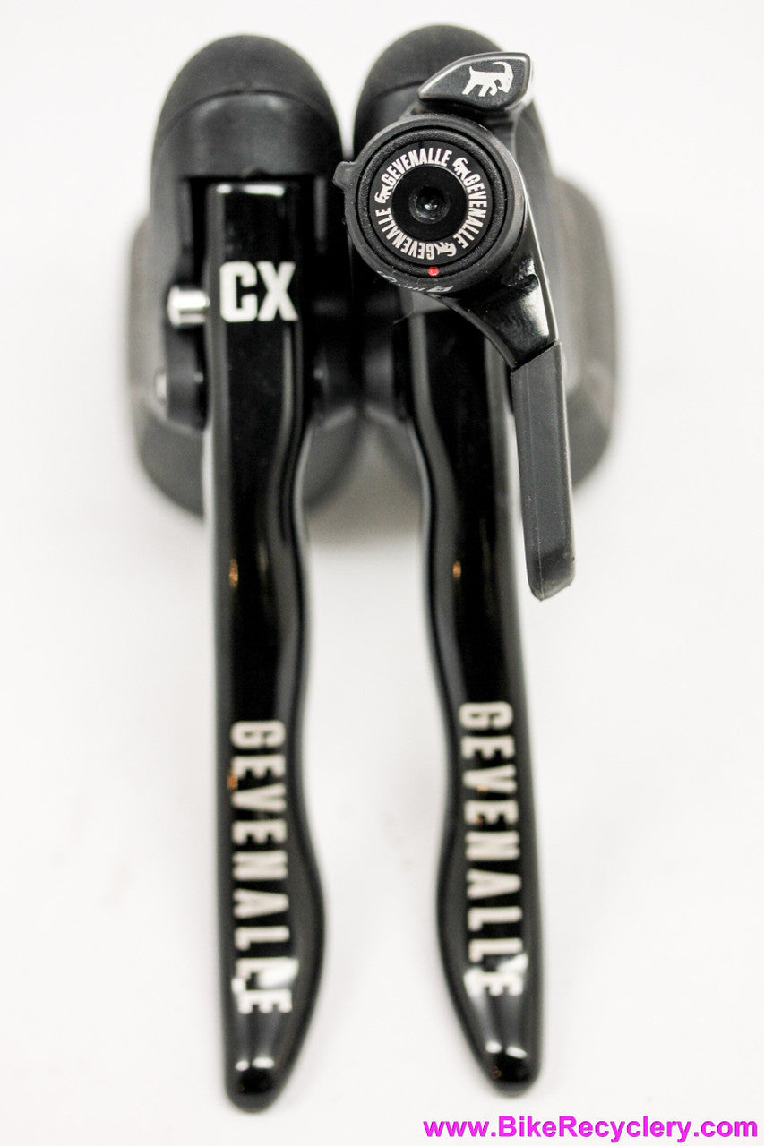 Gevenalle CX1 Road Brake Levers & 9sp Shifter: 1x9 - Black (New take-off)
