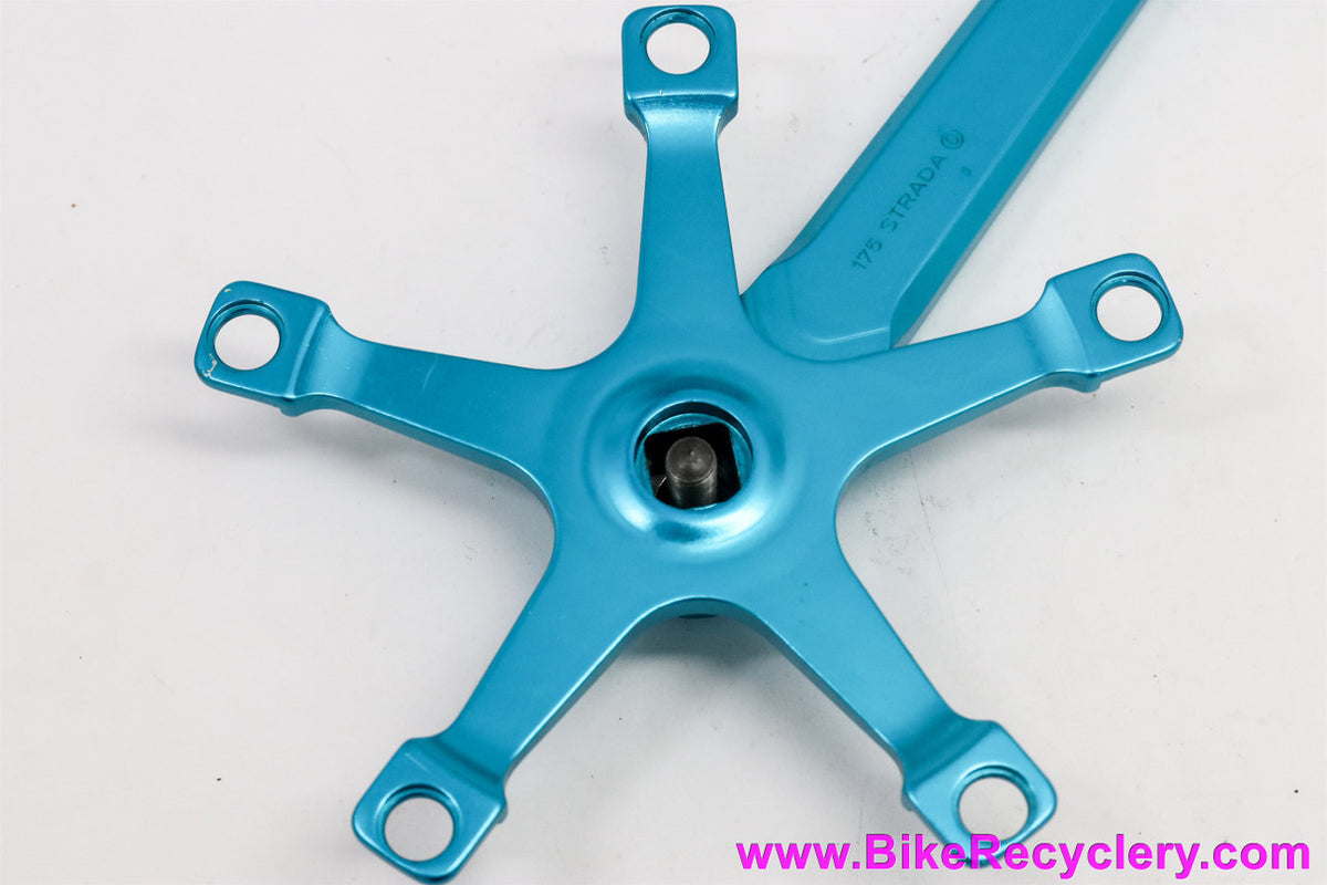 Campagnolo Nuovo Record BMX Crank Arms: 806/BMX - Blue Ano - 175mm - RARE (LOW MILES Near MINT)