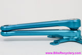 Campagnolo Nuovo Record BMX Crank Arms: 806/BMX - Blue Ano - 175mm - RARE (LOW MILES Near MINT)