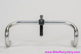 3ttt Aero Handlebars & Stem: Flat Tops - Odd Logo - 42cm x 100mm - Bianchi Centenario - 1970's / 1980's - RARE - Silver w/Black Stem