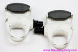 Look Carbon PP137 Delta ARC Clipless Pedals: White/Black - Vintage 1990's (EXC)