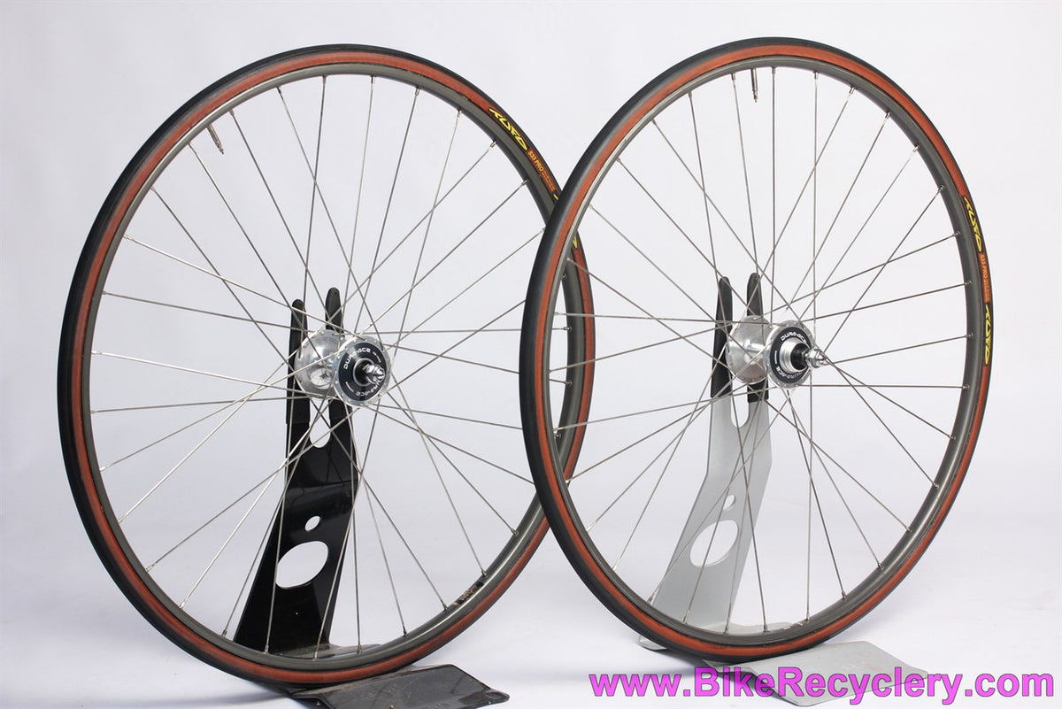 NOS Track Wheelset: Dura Ace 7600 Hubs / Wolber Super Champion Aspin: 32H - CX-Ray - Tufo S33 Pro Tubular  (10 Miles))