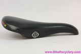 WTB SST-X Saddle: Vintage 1990's MTB - Black Leather (EXC)