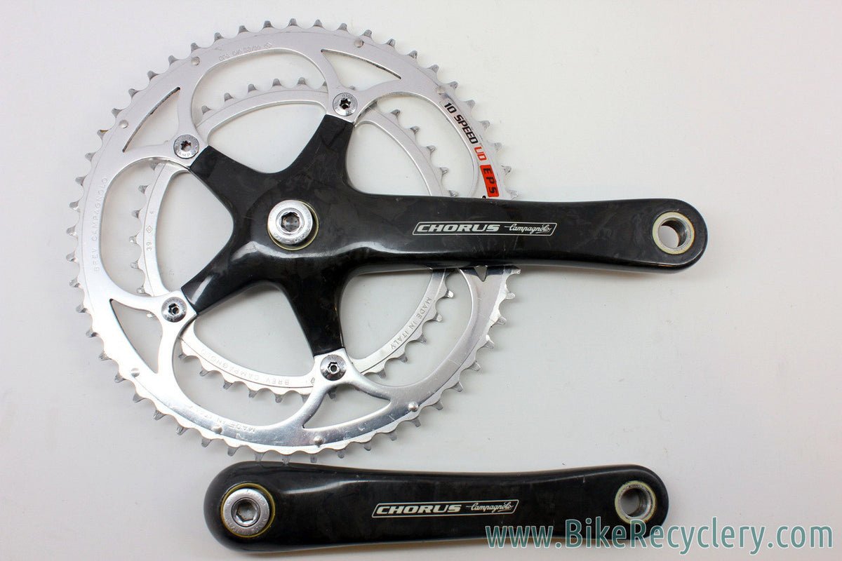 Campagnolo Chorus CARBON Square Taper 10 Speed Crankset: 175mm - 53/39T - EXC+