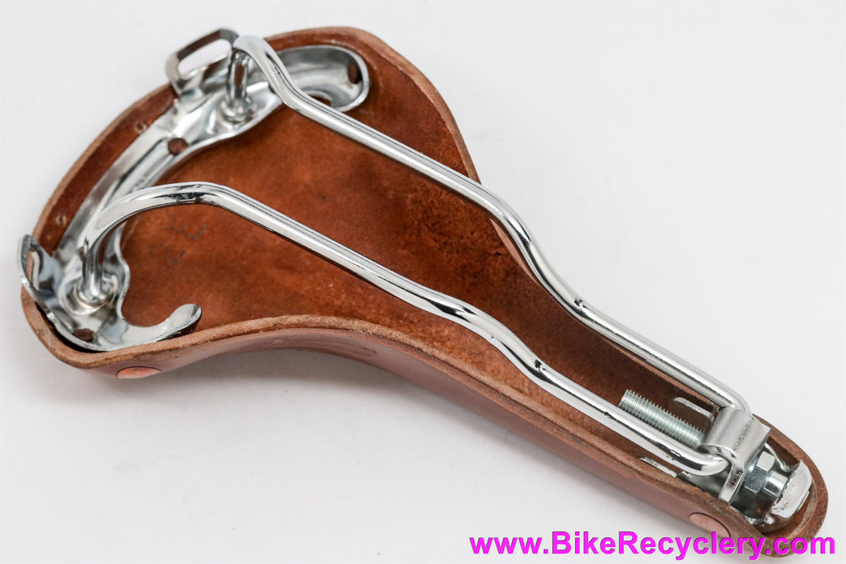 Brooks Swift Special Leather Saddle: Honey - Copper Rivets (New)