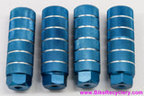 BMX Foot Pegs: Blue / Silver (Barely Used)