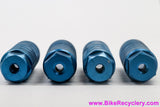 BMX Foot Pegs: Blue / Silver (Barely Used)
