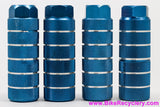 BMX Foot Pegs: Blue / Silver (Barely Used)