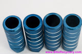 BMX Foot Pegs: Blue / Silver (Barely Used)