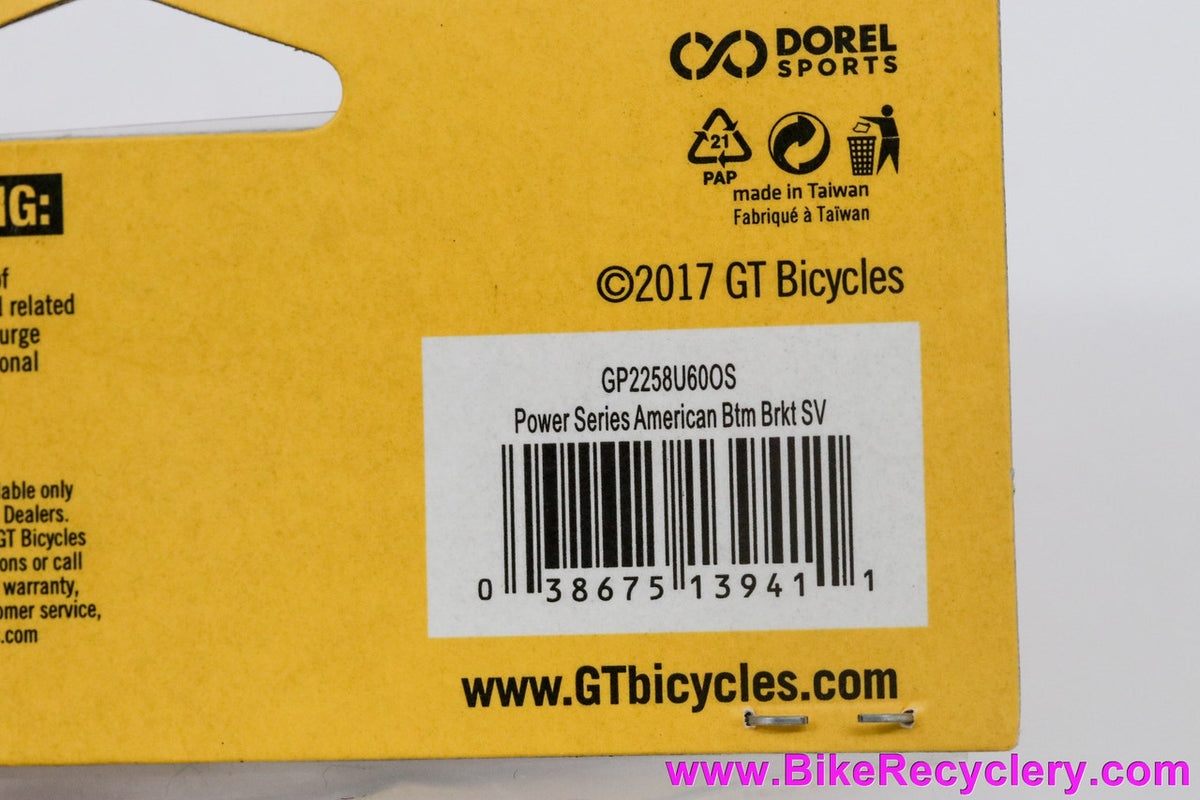 GT American Bottom Bracket Kit: 22mm - Polished (NEW)