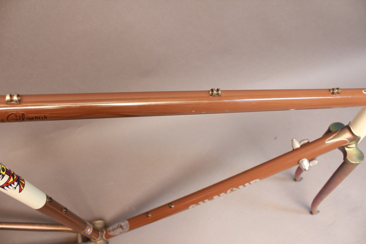 1974 Andy Gilmour Frame/Fork: Gilmour's 244th Frame Ever! Nickel Plated Fork/Lugs - 56cm