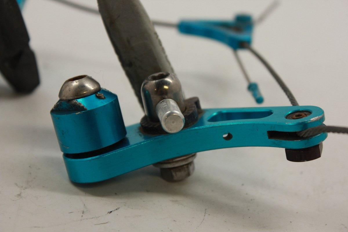 Critical Racing Cantilever Brake: Anodized Yeti Blue, 1990's