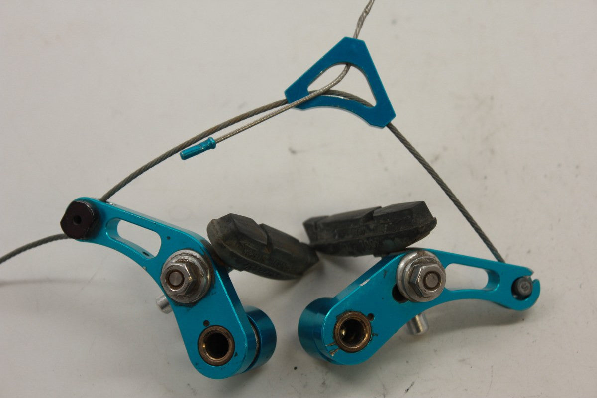 Critical Racing Cantilever Brake: Anodized Yeti Blue, 1990's