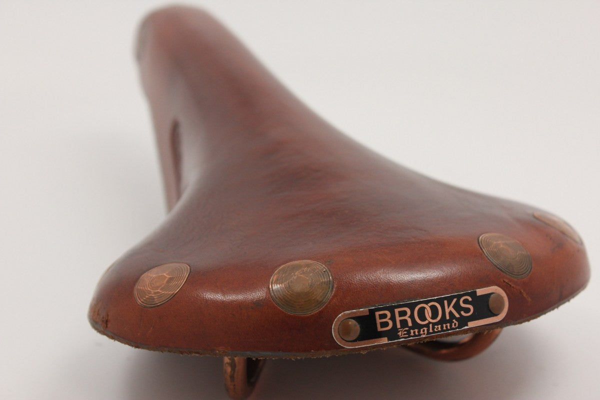 1990's Brooks Professional Special Saddle: Large Copper Rivets / Rails, Honey