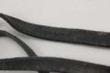 Vintage Campagnolo Toe Straps: Black Leather, EXC