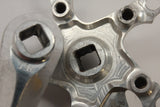 Grafton Joystix Crank Arms: Triple 175mm 110/74mm, Silver Polished