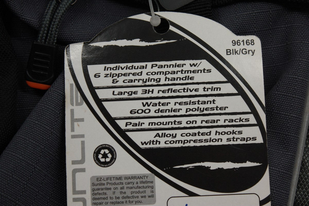 NEW Sunlite Traveler 2 Pannier Bag: 1035ci, Black