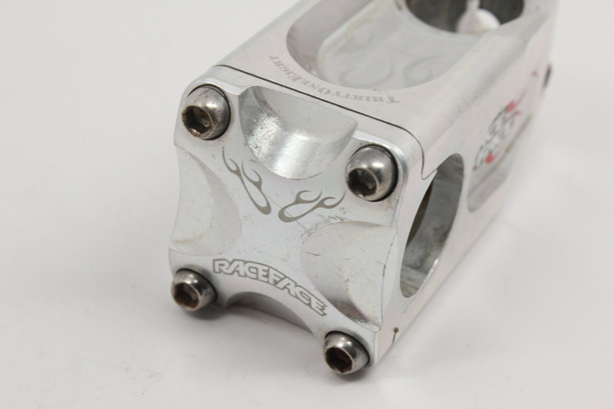 Race Face Diabolus DH Threadless Stem: 70mm x 1 1/8", Silver