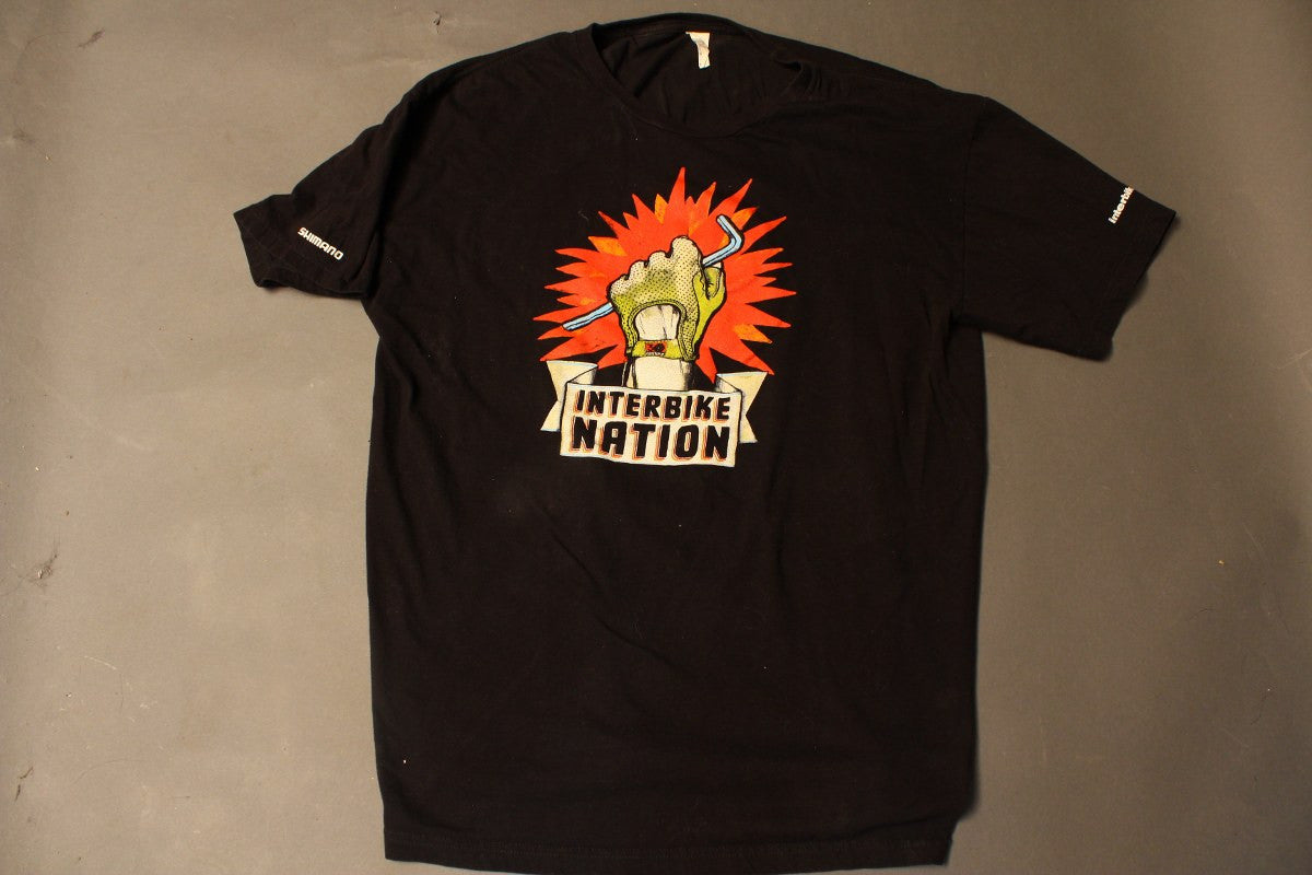 Interbike Nation T-Shirt: Mens Large, Black