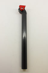 NEW Carbon Seatpost: 31.6mm, Black w/ Red Clamp