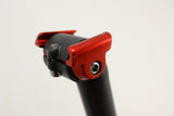 NEW Carbon Seatpost: 31.6mm, Black w/ Red Clamp