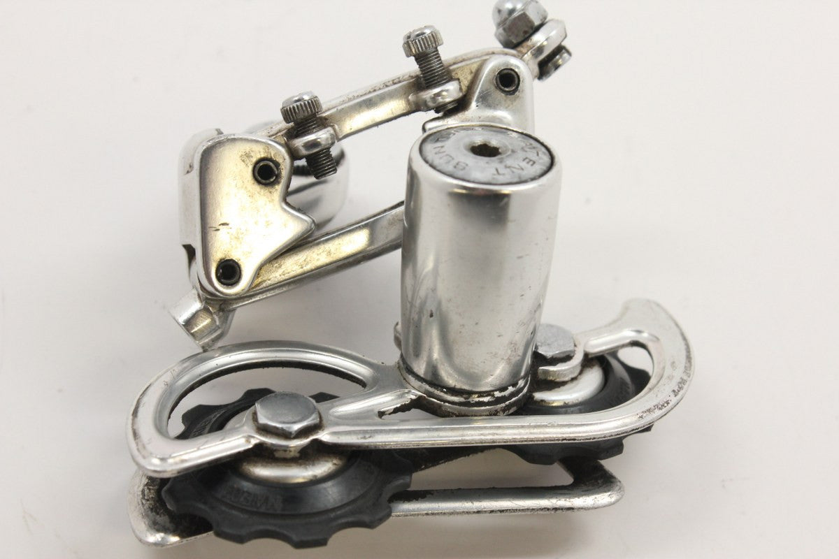 Suntour Cyclone Rear Derailleur: Silver 1st Gen 1977 MINT