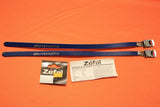 NIB Christophe Leather Toe Straps: Zefal, Blue