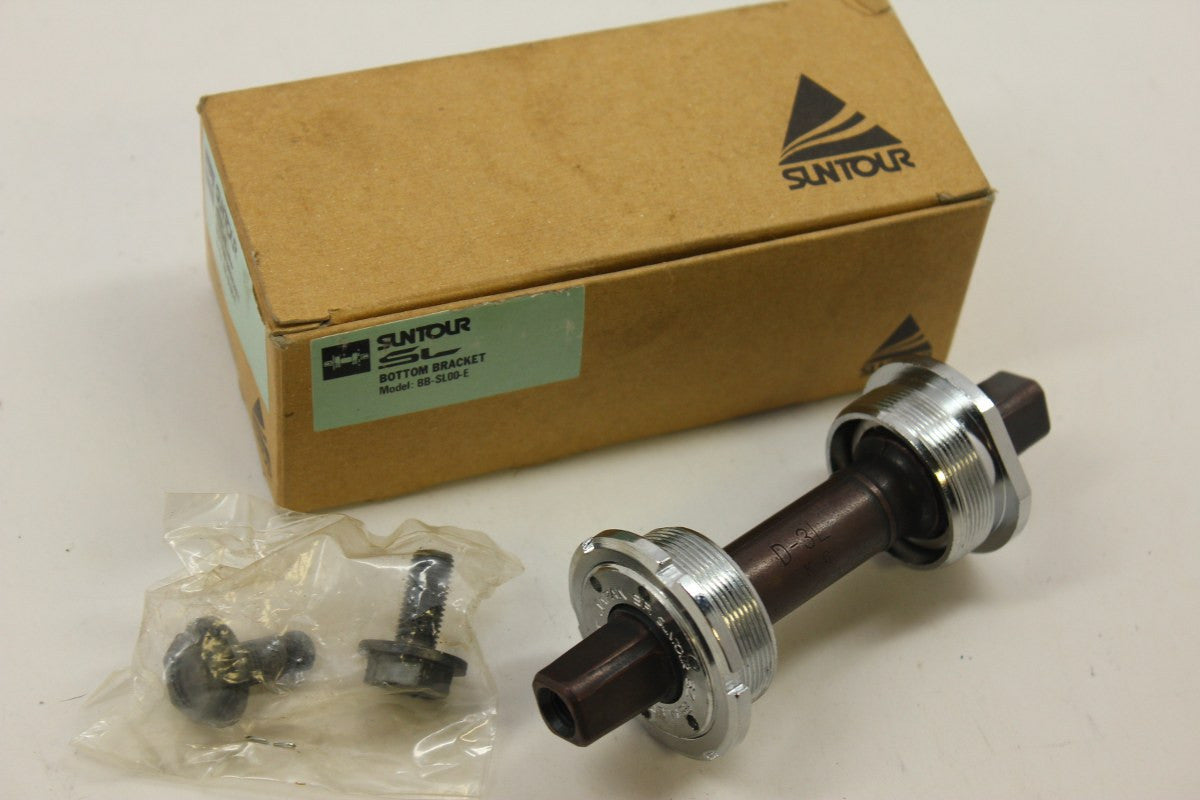 NOS Suntour BB-SL00-E Bottom Bracket, 116mm x 68mm w/bolts