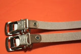 NIB Christophe Leather Toe Straps: Zefal, Blue