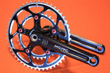 NEW KCNC Silverbone Compact Road Crank: 172.5mm 50/34t Black