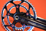 NEW KCNC Silverbone Compact Road Crank: 172.5mm 50/34t Black