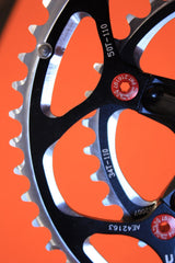 NEW KCNC Silverbone Compact Road Crank: 172.5mm 50/34t Black