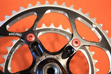 NEW KCNC Silverbone Compact Road Crank: 172.5mm 50/34t Black