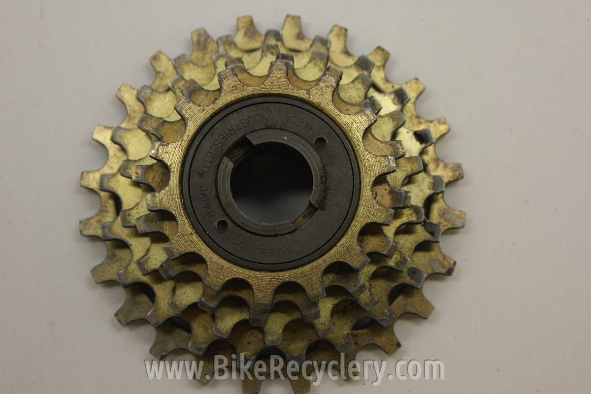 Suntour Pro Compe Freewheel: 5-speed 14-24t Gold