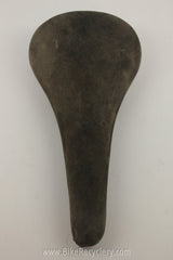 Selle Italia Turbo Saddle: Brown Suede Leather, 1980's