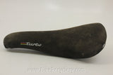 Selle Italia Turbo Saddle: Brown Suede Leather, 1980's