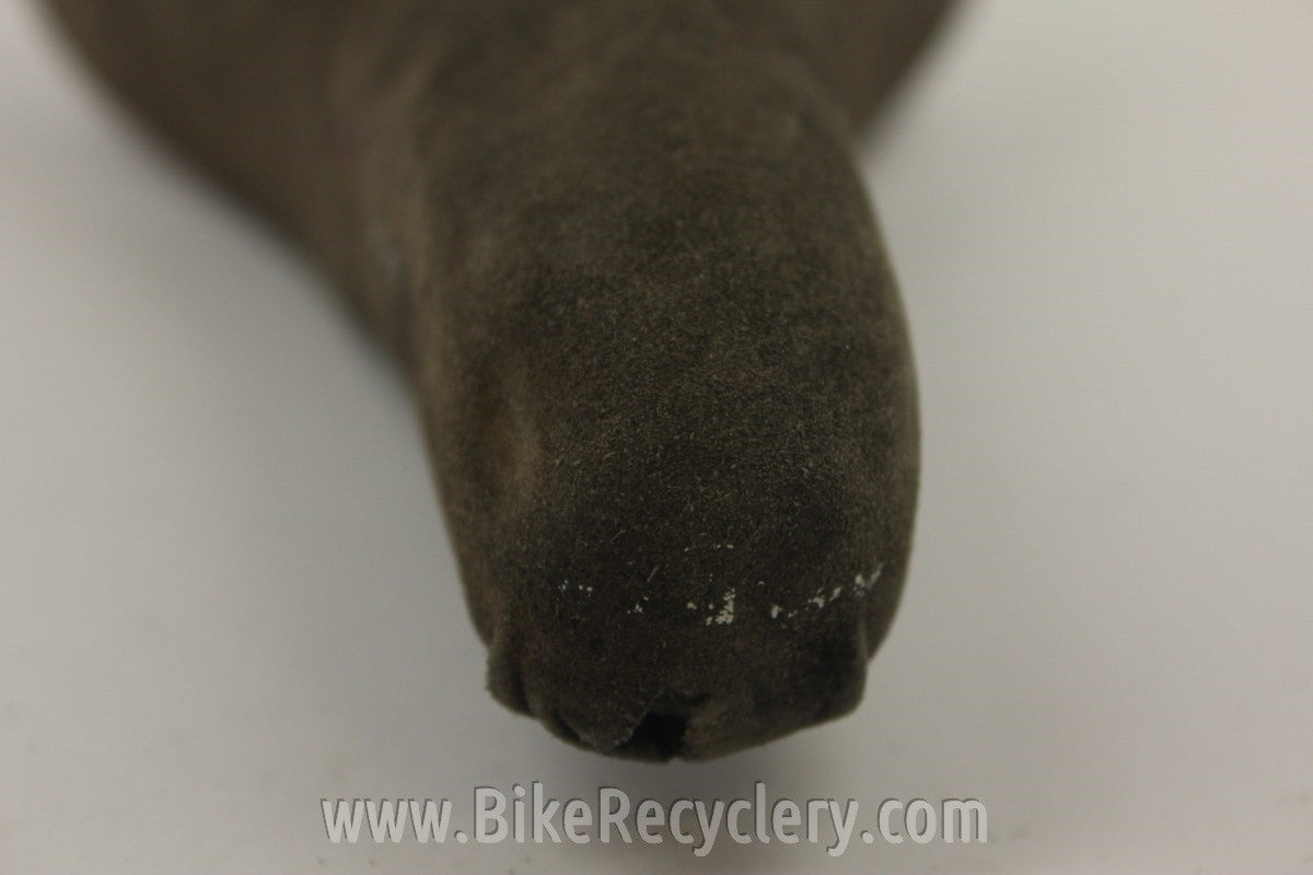 Selle Italia Turbo Saddle: Brown Suede Leather, 1980's