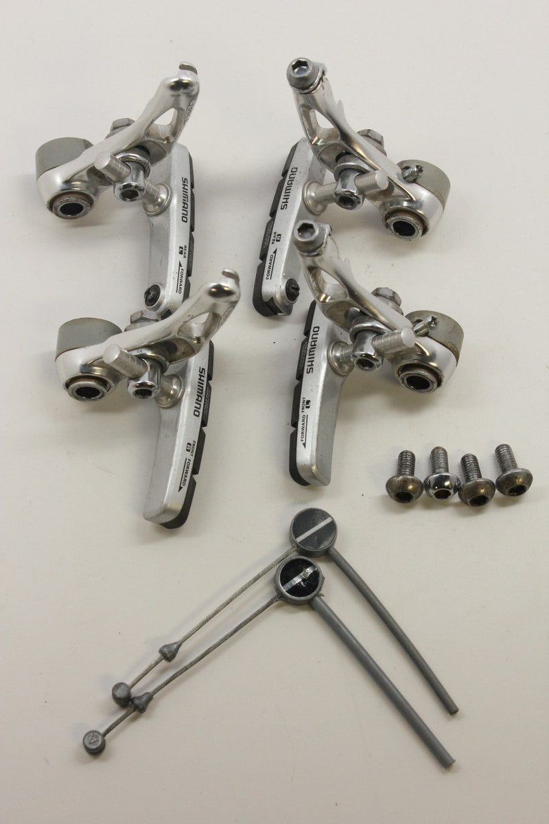 Shimano 700CX Cantilever Brakes: Ultegra Level, Silver