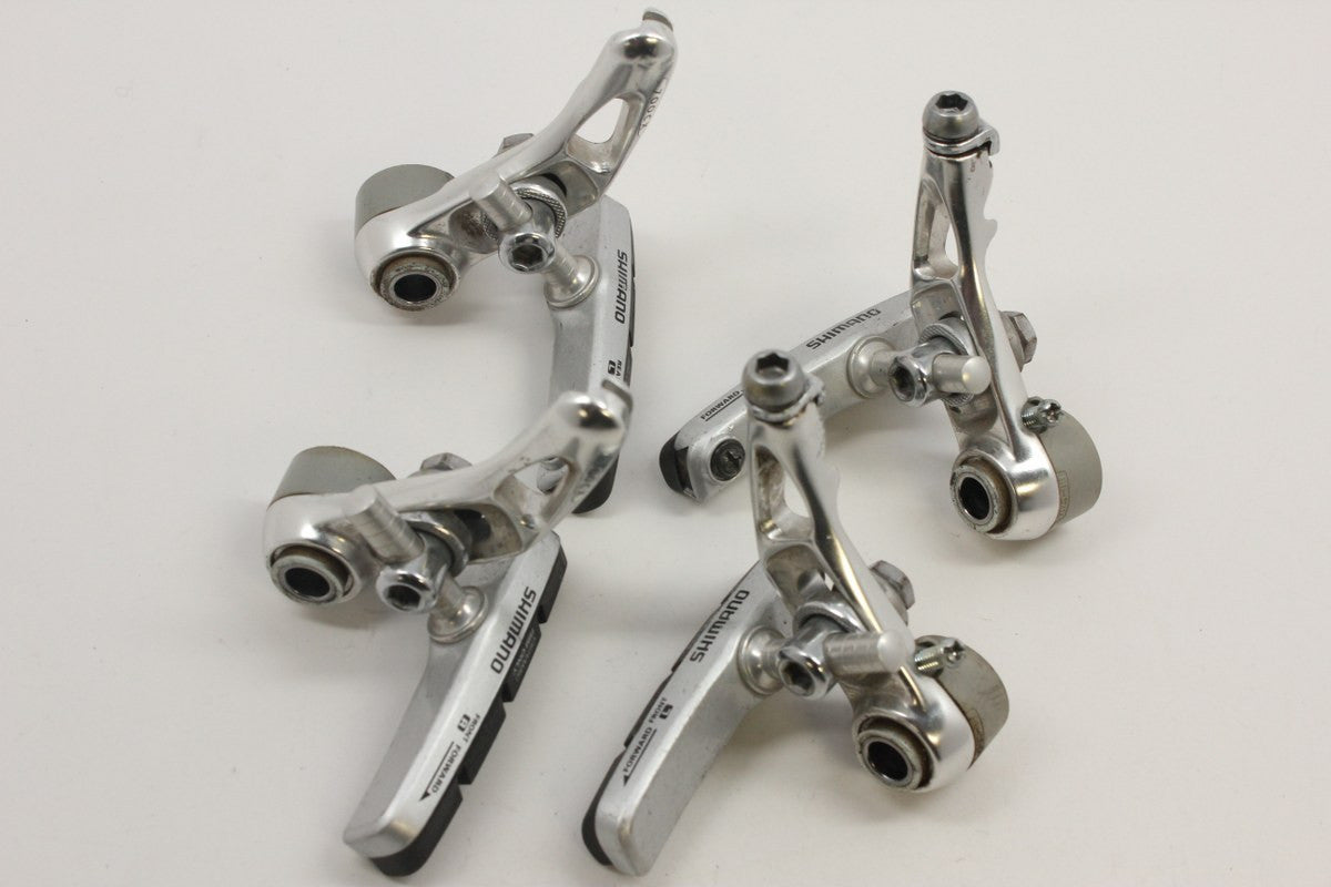 Shimano 700CX Cantilever Brakes: Ultegra Level, Silver
