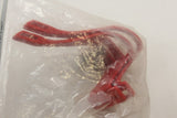 NIB Vintage Cateye Toe Clips, Red: 1980's Size Small