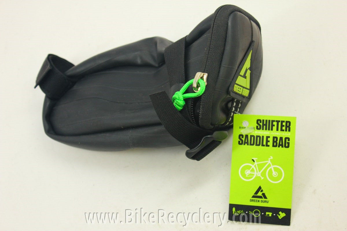 Green Guru Shifter Saddle Bag: Made from Recycled Inner Tubes! NEW
