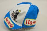 NOS Vintage Hamms Beer Cycling Cap: Hipsters Dream Hat